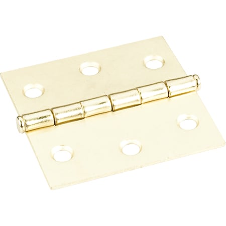 Hardware Resources Polished Brass 2-1/2"x2-1/2" Swaged Butt Hinge 33524PB